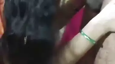 Madurai lady gives a Tamil blowjob to her brother in law