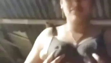 Bengali village girl bra removed and boobs pressing