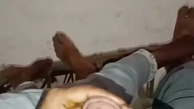 Village tenant couple sex after wife giving handjob