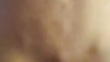 Girl in the reverse cowgirl position in the Tamil sex video