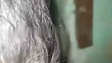 Village lady shows her naked boobs and butt for cash