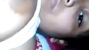 Desi cutie is horny and it's a reason to play with XXX melons