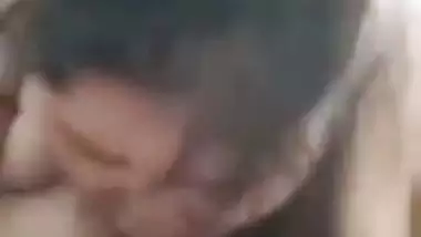 Chubby lady sucks a dick and records blowjob MMS