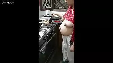Pregnant Bhabhi In Kitchen