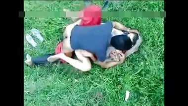 Beautiful couple dives into porn pleasure to a national Indian song