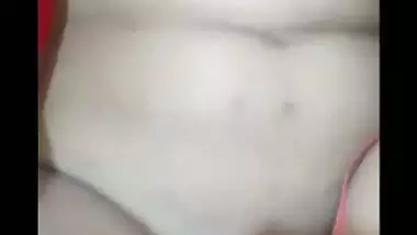 Cute girlfriend black pussy fingering on viral video call